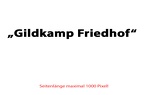 Gildkamp Friedhof