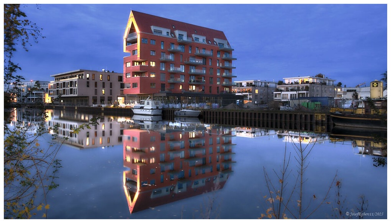 Blaue Stunde Alter Hafen, Lingen