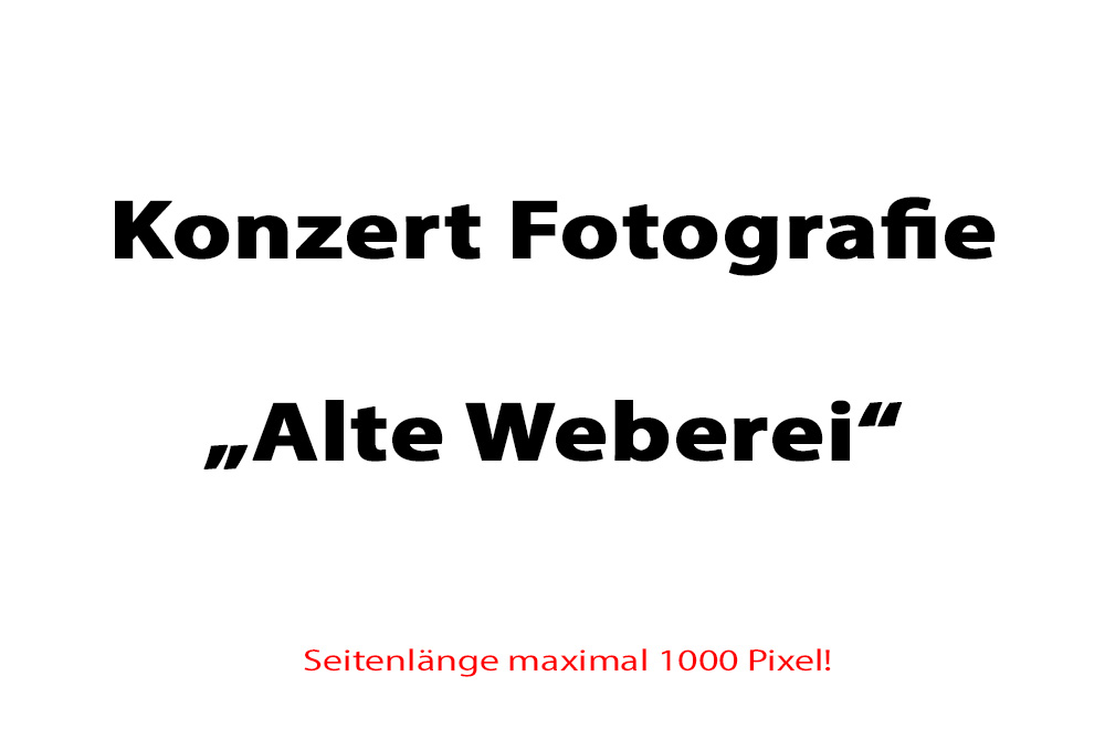 Konzertfotografie Alte Weberei 2024 04 16